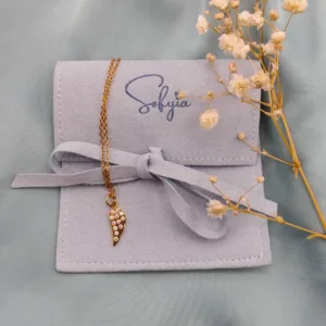 Collana Ala Dorata con Cristalli