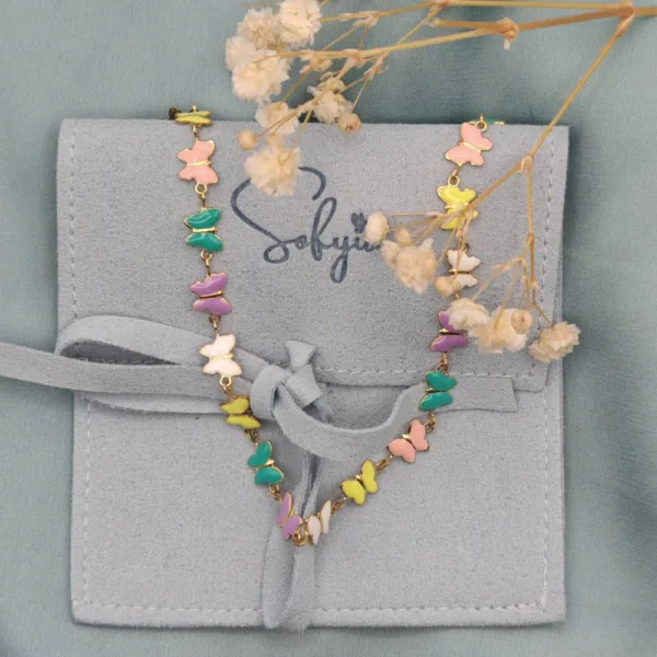 Collana Farfalle Multicolor