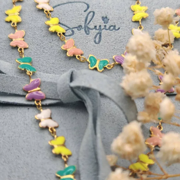 Bracciale Farfalle Multicolor - immagine 4